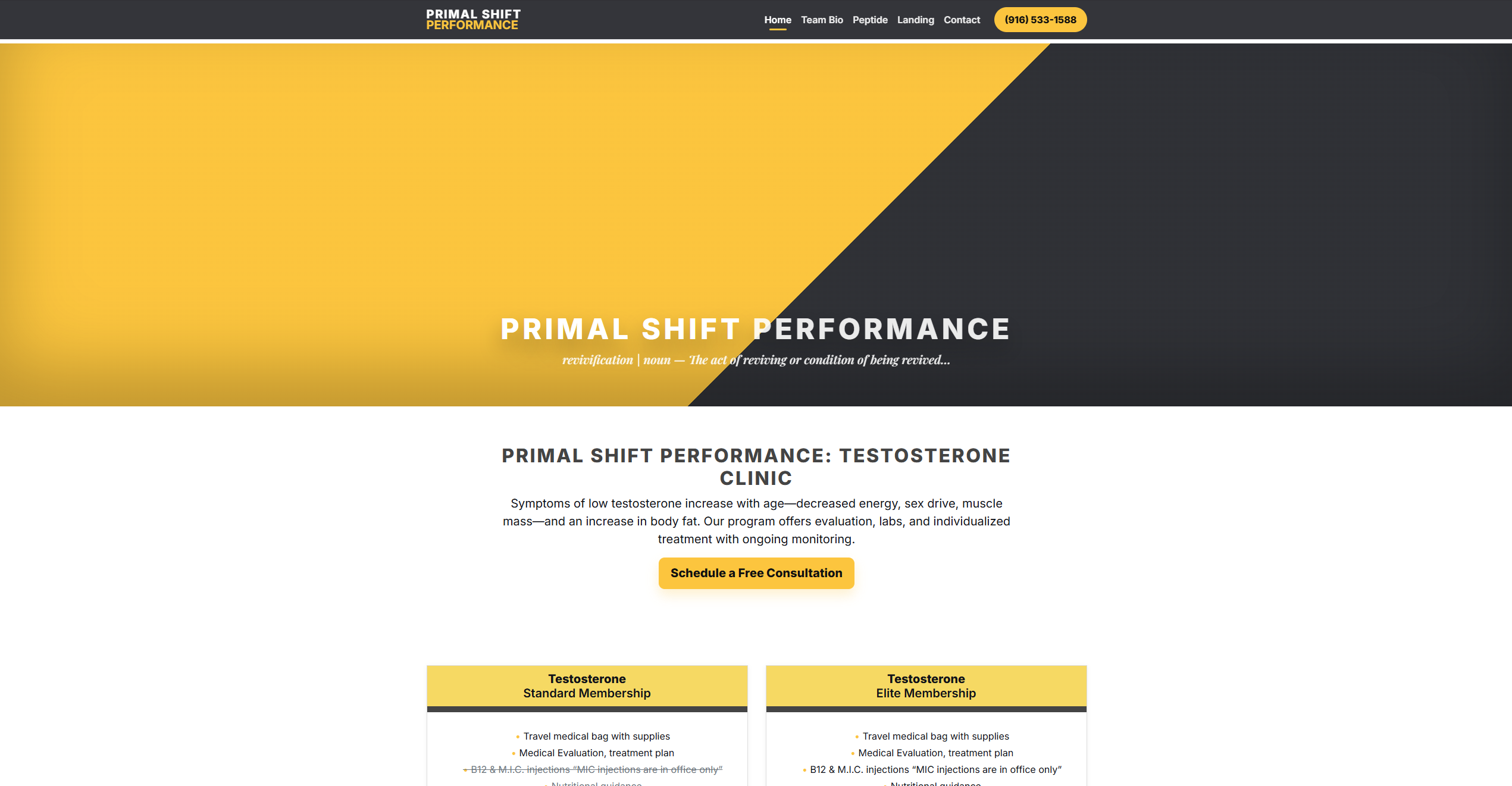 Primal Shift Performance